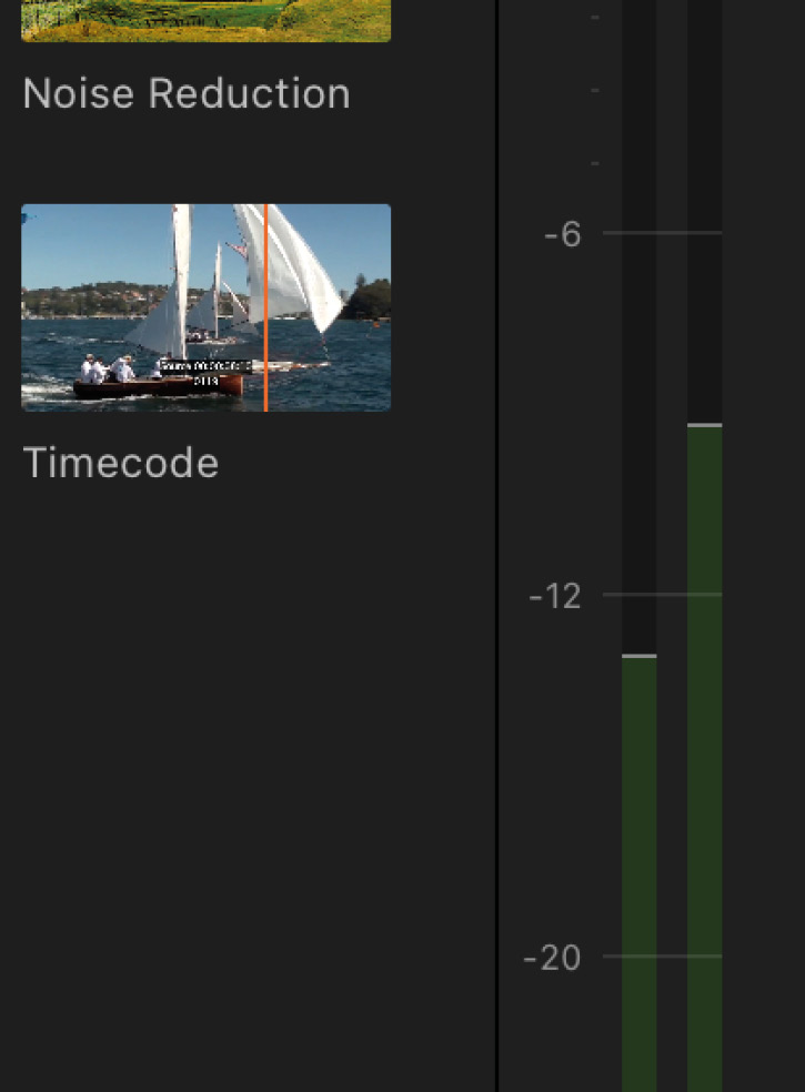 Figure 6.30 – Best location for the larger audio meters