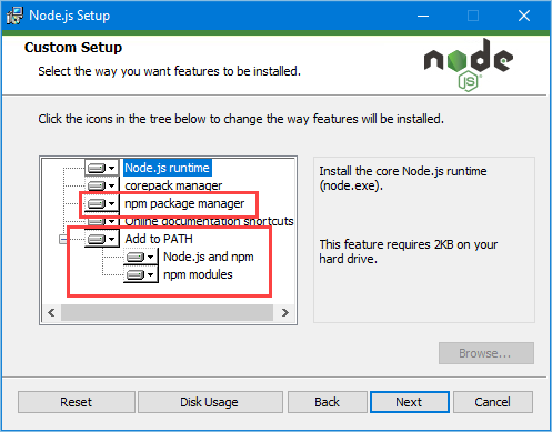 Figure 2.1. Installing Node.js