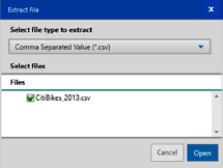 Figure 2.10: Read a file from a ZIP file