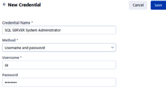 Figure 2.34: Credential Method options