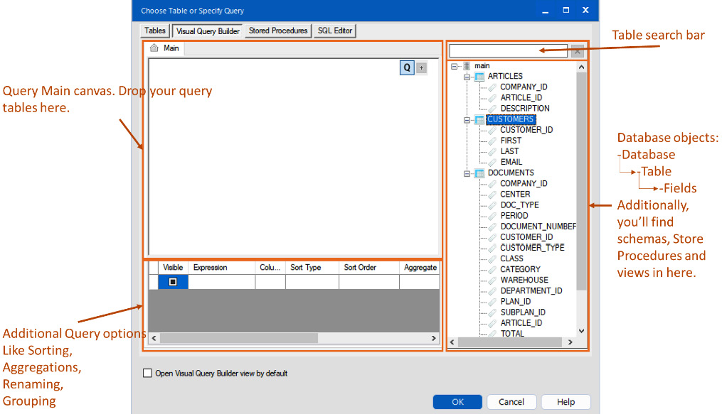 Figure 2.54: Visual Query Builder