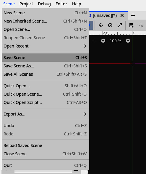 Figure 1.12 – Saving the scene