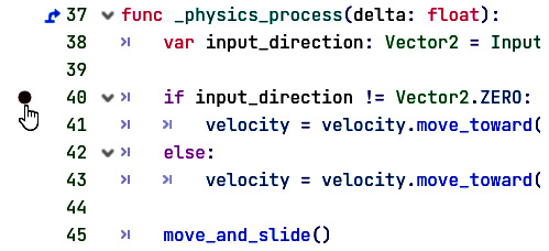 Figure 7.21 – Adding a breakpoint in the code