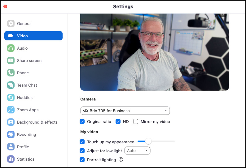 Figure 9.42: The Video settings