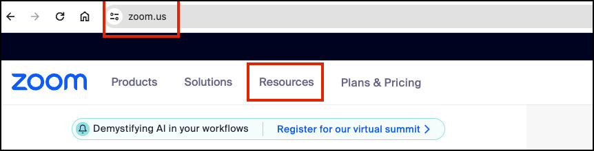 Figure 1.1: Resources tab