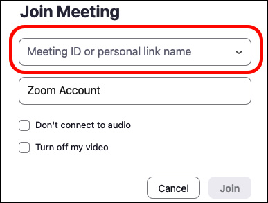 Figure 1.11: Meeting ID