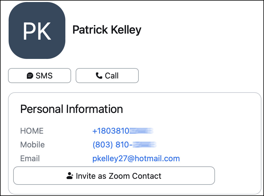 Figure 1.19: Personal contact