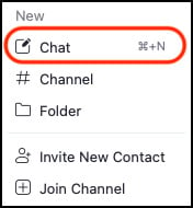 Figure 1.27: Starting a new chat