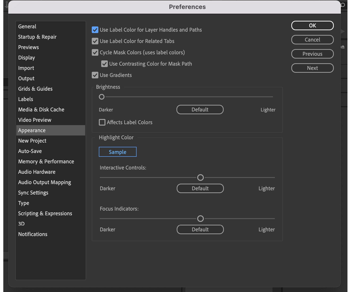 Figure 1.3: The Preferences window