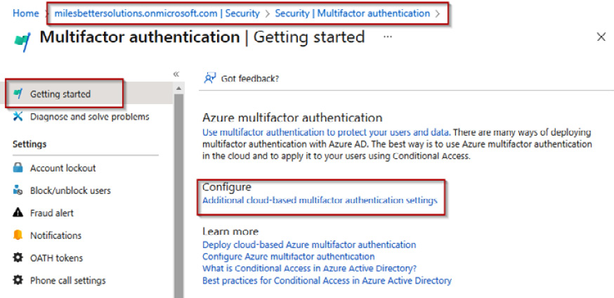 Figure 1.23 – Multifactor authentication | Getting started