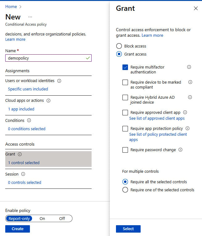 Figure 1.35 – Access settings