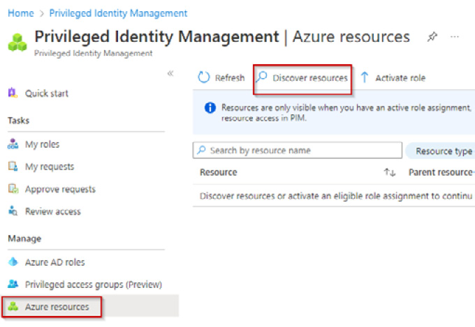 Figure 1.40 – The Privileged Identity Management screen