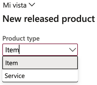 Figure 2.2 – Product types