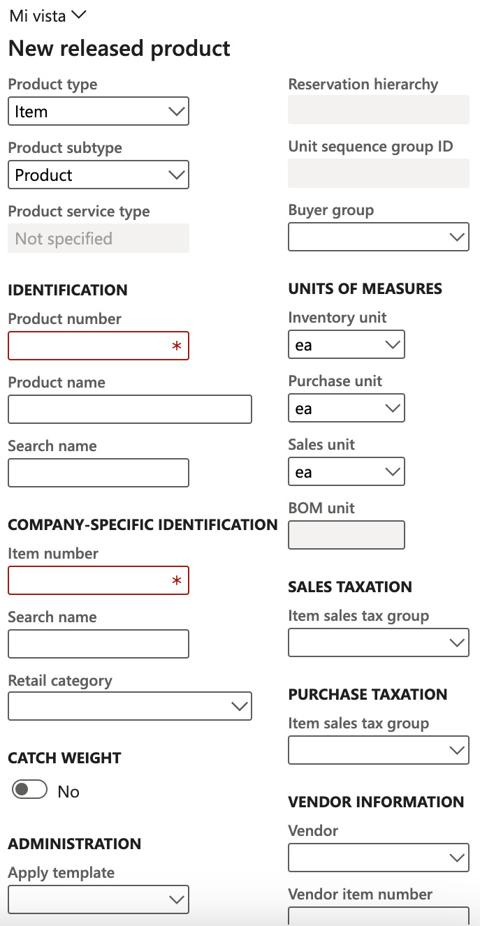 Figure 2.4 – The New released product dialogue