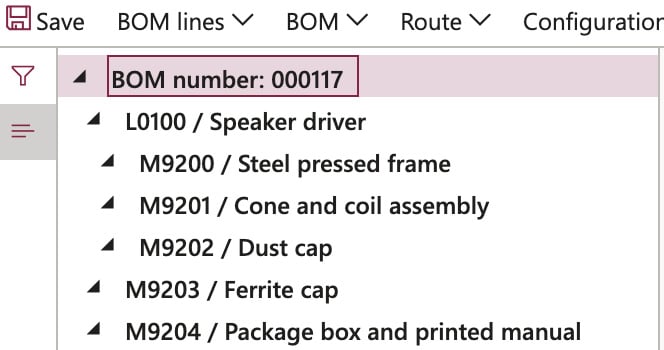 Figure 2.25 – BOM Designer