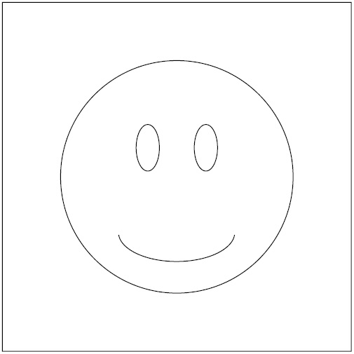 Figure 2.9 – A smiley in a rectangle