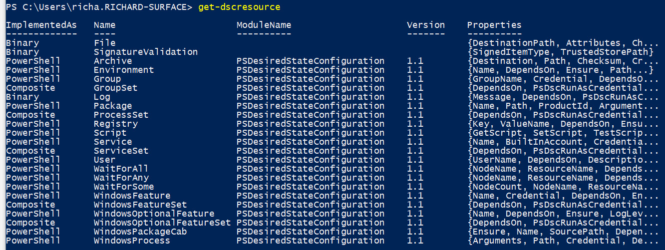 Figure 2.20 – Getting DSC resources