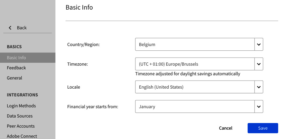 Figure 1.5 – Review the Basic Info properties that can be changed on this page