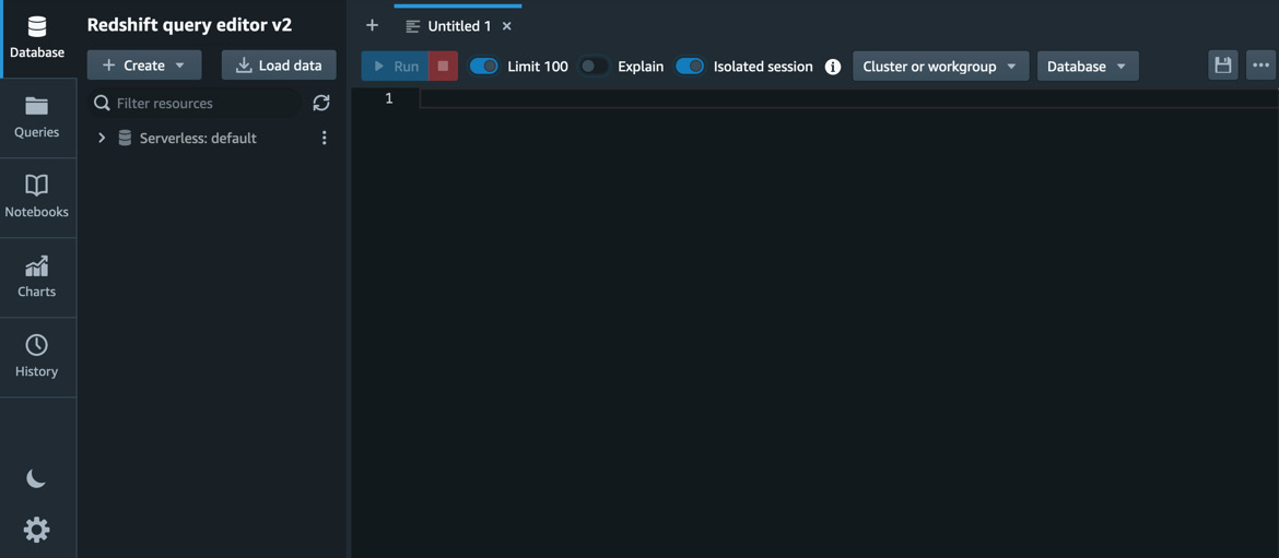 Figure 1.14 – Query editor