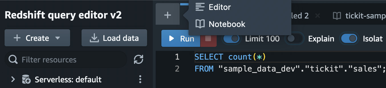 Figure 1.26 – Creating a new query