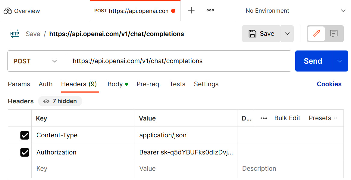 Figure 1.8 – Postman Headers