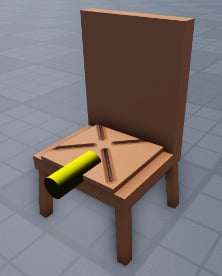 Figure 1.2: A seat object placed on the chair