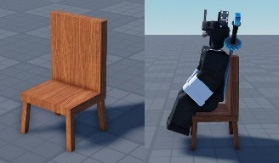 Figure 1.4: Completed chair model