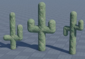 Figure 1.7: Various cactus styles