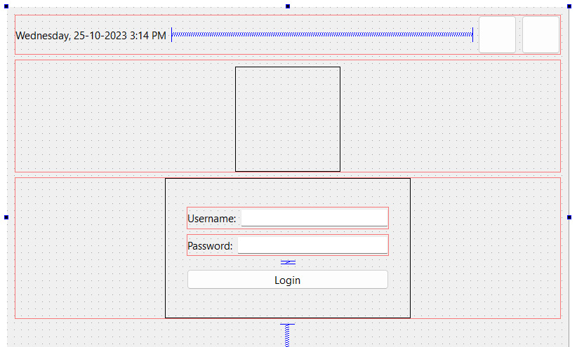 Figure 1.10 – Adding widgets to the login form