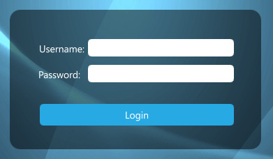 Figure 1.29 – Final design of the login form