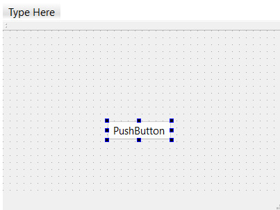 Figure 2.1 – Dragging and dropping a push button to the UI canvas