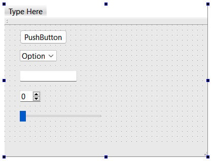 Figure 2.6 – Placing several widgets on the UI canvas