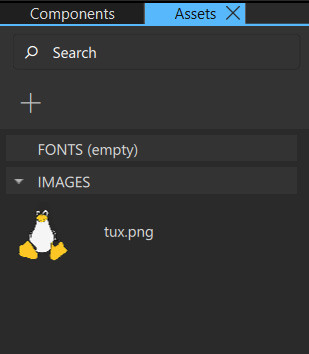 Figure 9.17 – Import tux.png into your project