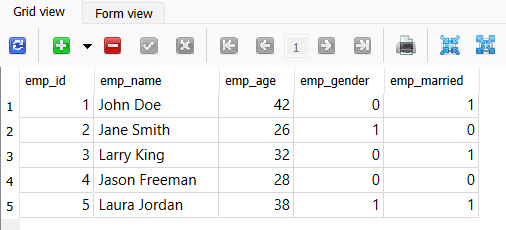 Figure 12.20 – Add more dummy data to the employee table