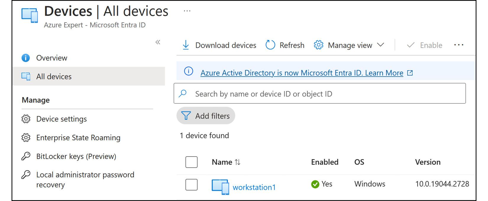 Figure 2.13﻿: Microsoft Entra ID – All devices