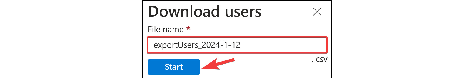 Figure 2.31: Bulk operations – Download users