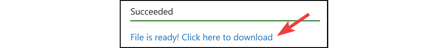 Figure 2.32: Downloading the user’s CSV file