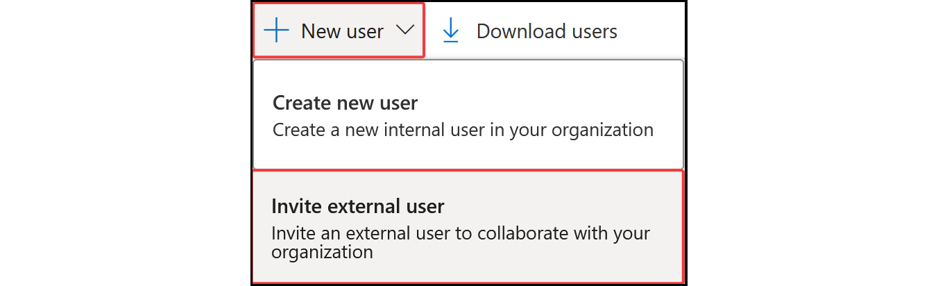 Figure 2.45: Inviting an external user