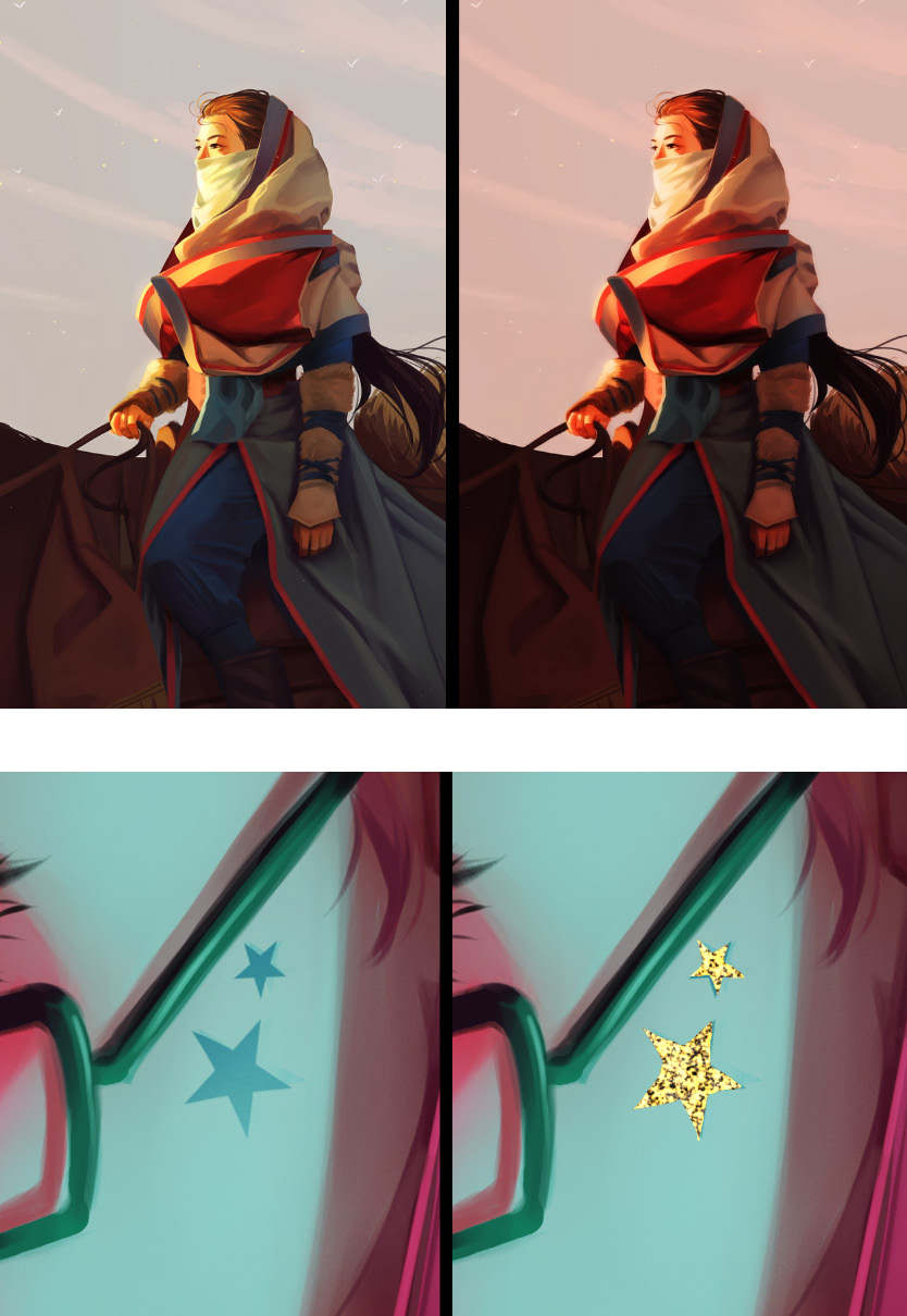 Figure 2.3 – Examples of auto actions