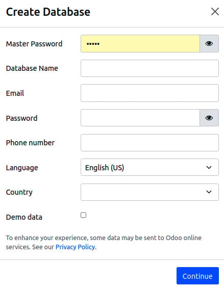 Figure 1.7 – The Create Database dialog