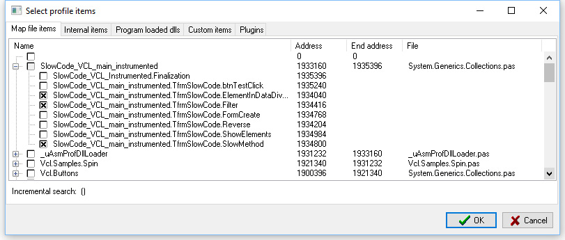 Figure 2.8 – Selecting the methods to be profiled