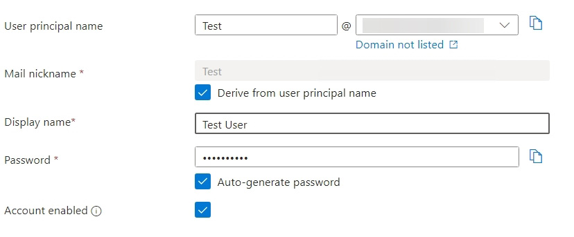 Figure 1.2 – Entra user details