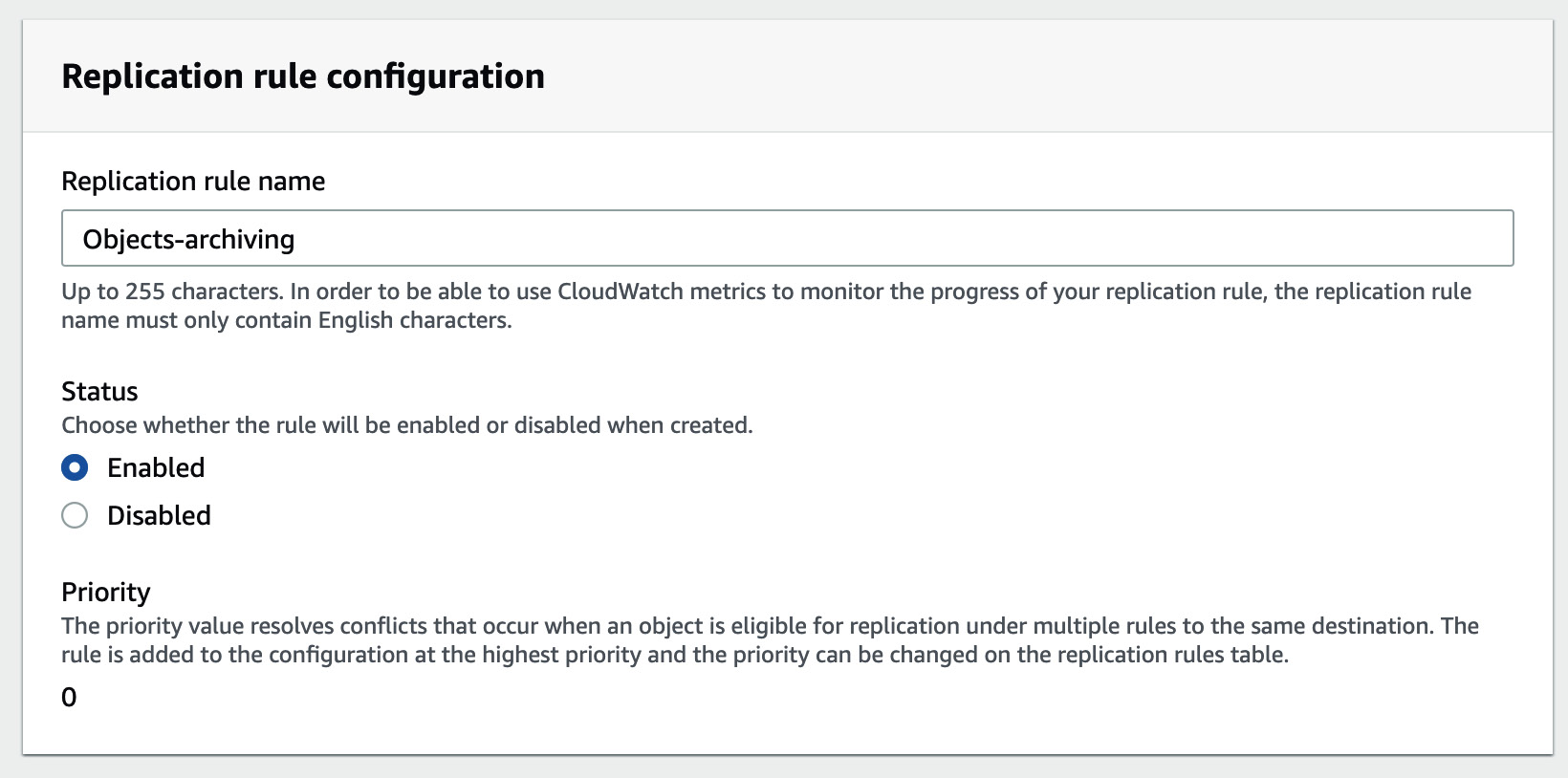 Figure 1.10 – Replication rule configuration