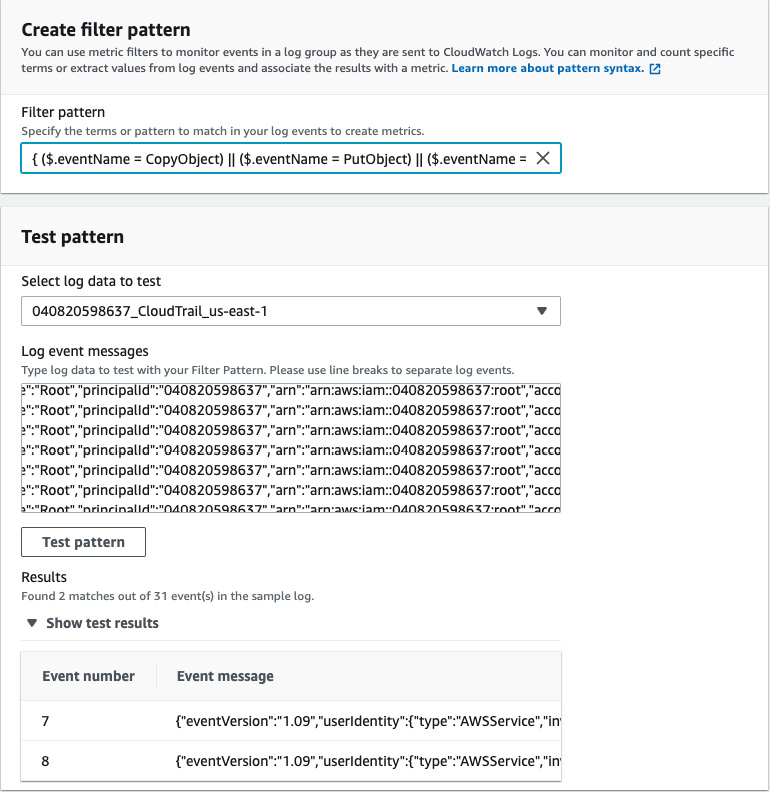 Figure 1.14 – Filter pattern