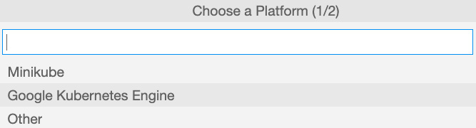 Figure 3.9 – Kubernetes platform options