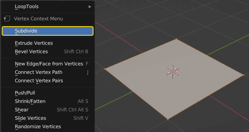 Figure 6.13 – Subdividing the plane