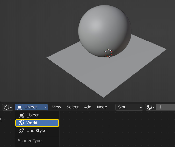 Figure 12.7 – Switching to world shading