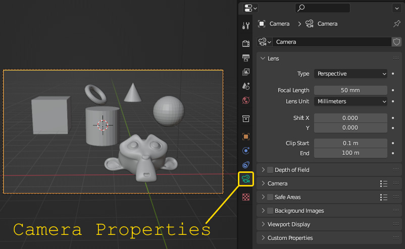 Figure 13.14 – The Camera Properties tab