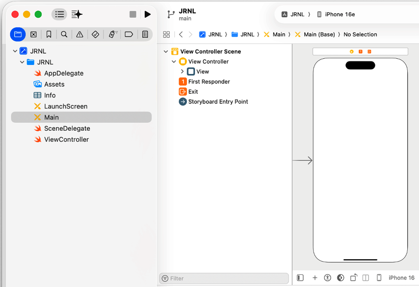 Figure 10.10: The JRNL project