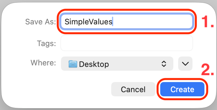 Figure 2.3: Save dialog box